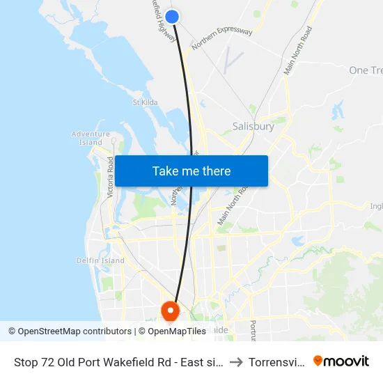 Stop 72 Old Port Wakefield Rd - East side to Torrensville map