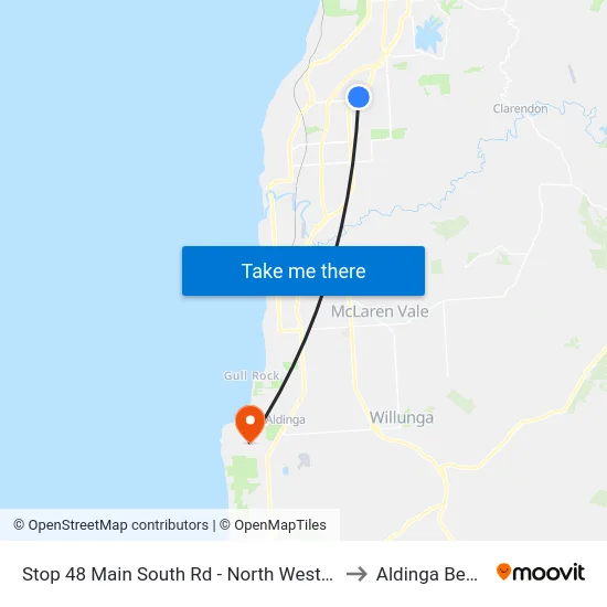 Stop 48 Main South Rd - North West side to Aldinga Beach map