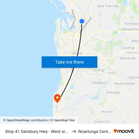 Stop 41 Salisbury Hwy - West side to Noarlunga Centre map