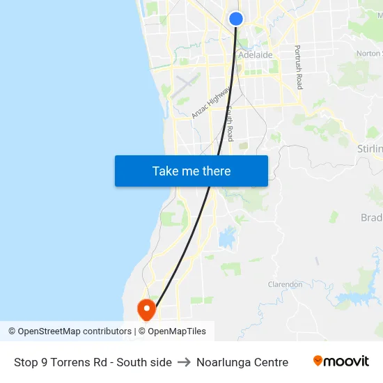 Stop 9 Torrens Rd - South side to Noarlunga Centre map