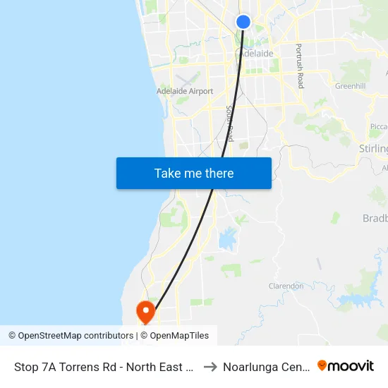 Stop 7A Torrens Rd - North East side to Noarlunga Centre map