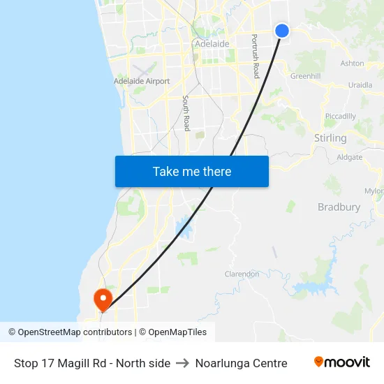 Stop 17 Magill Rd - North side to Noarlunga Centre map
