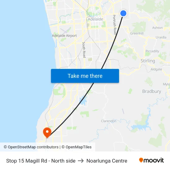 Stop 15 Magill Rd - North side to Noarlunga Centre map