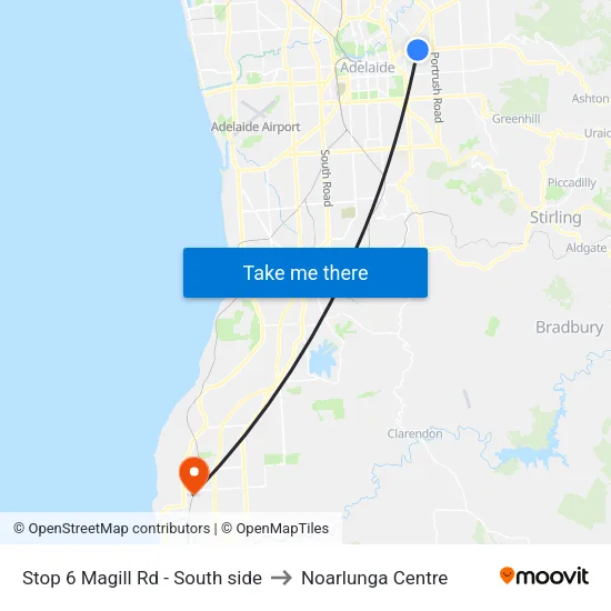 Stop 6 Magill Rd - South side to Noarlunga Centre map