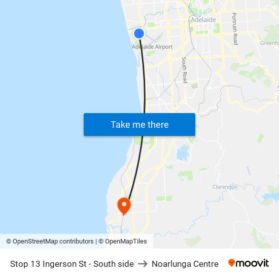 Stop 13 Ingerson St - South side to Noarlunga Centre map