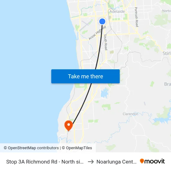 Stop 3A Richmond Rd - North side to Noarlunga Centre map
