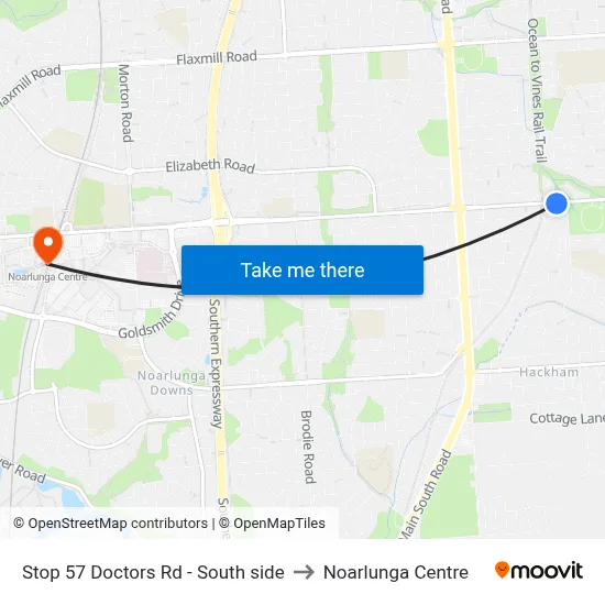 Stop 57 Doctors Rd - South side to Noarlunga Centre map