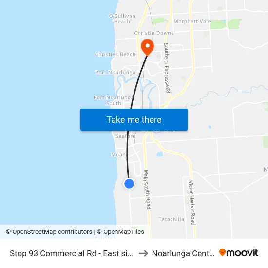 Stop 93 Commercial Rd - East side to Noarlunga Centre map