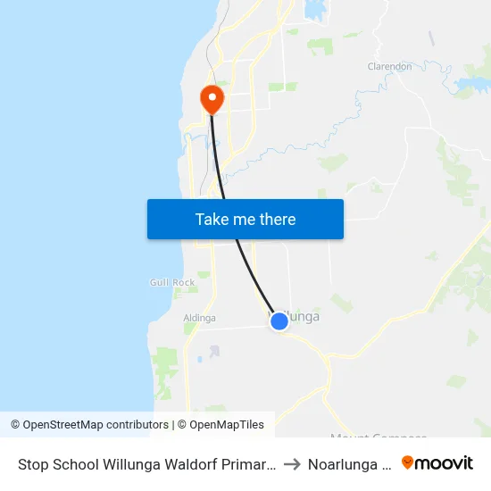 Stop School Willunga Waldorf Primary School Jay Dr to Noarlunga Centre map