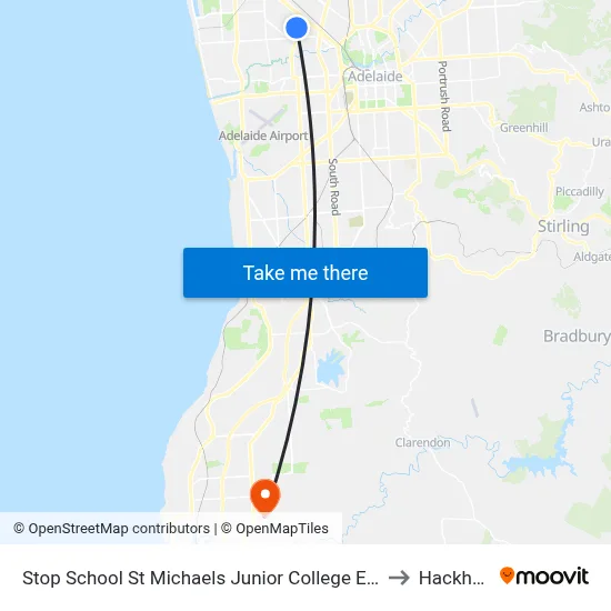 Stop School St Michaels Junior College East Av to Hackham map