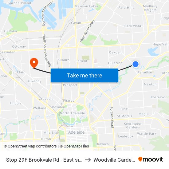 Stop 29F Brookvale Rd - East side to Woodville Gardens map