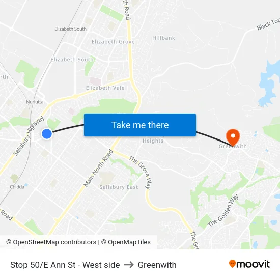 Stop 50/E Ann St - West side to Greenwith map