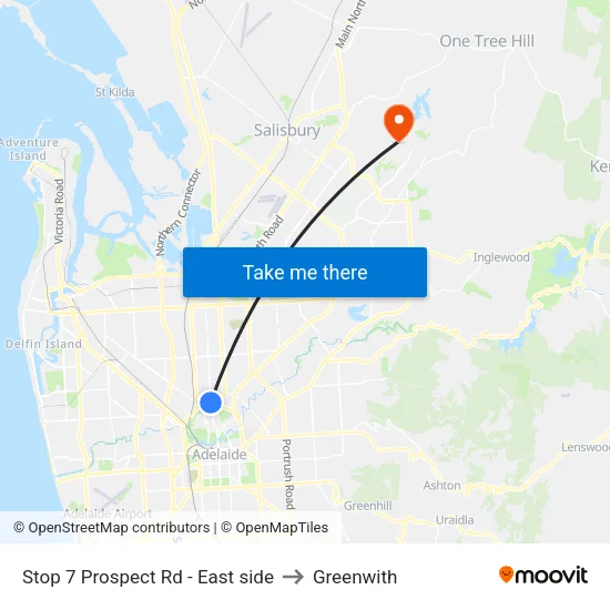 Stop 7 Prospect Rd - East side to Greenwith map