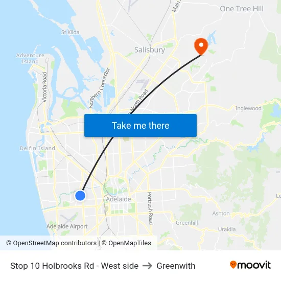 Stop 10 Holbrooks Rd - West side to Greenwith map