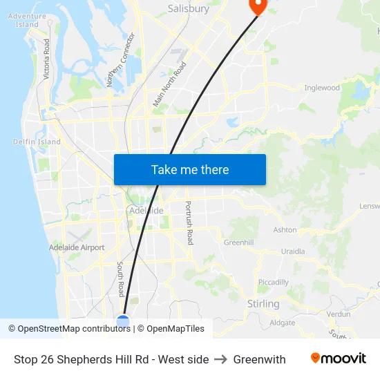 Stop 26 Shepherds Hill Rd - West side to Greenwith map