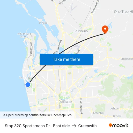 Stop 32C Sportsmans Dr - East side to Greenwith map