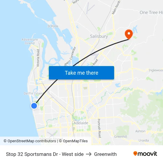 Stop 32 Sportsmans Dr - West side to Greenwith map