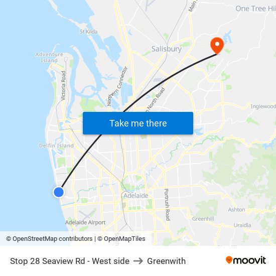 Stop 28 Seaview Rd - West side to Greenwith map