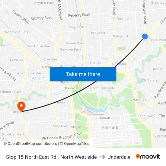 Stop 15 North East Rd - North West side to Underdale map
