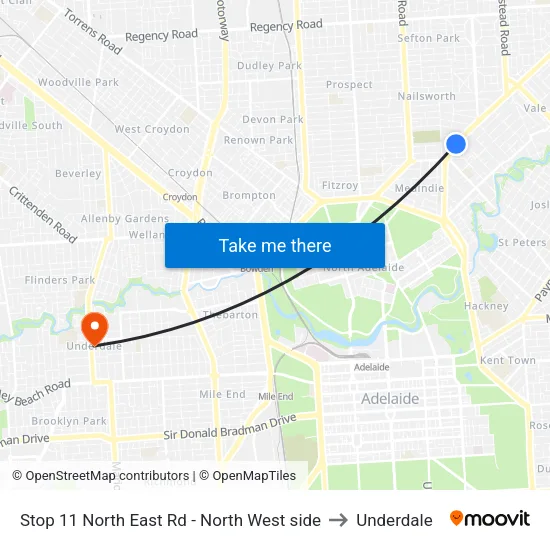 Stop 11 North East Rd - North West side to Underdale map