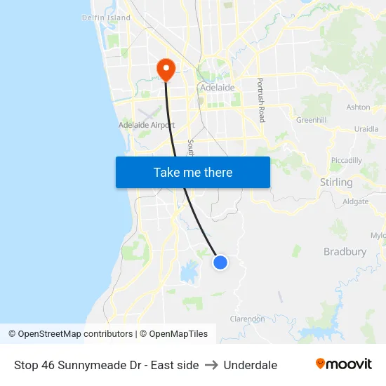 Stop 46 Sunnymeade Dr - East side to Underdale map