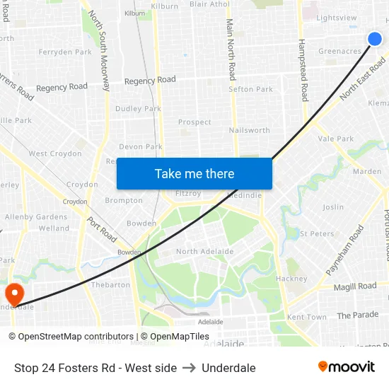 Stop 24 Fosters Rd - West side to Underdale map