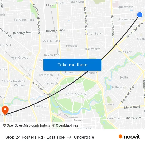 Stop 24 Fosters Rd - East side to Underdale map
