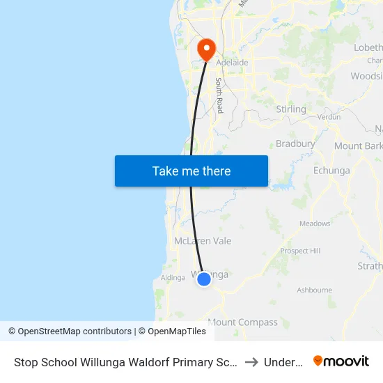 Stop School Willunga Waldorf Primary School Jay Dr to Underdale map