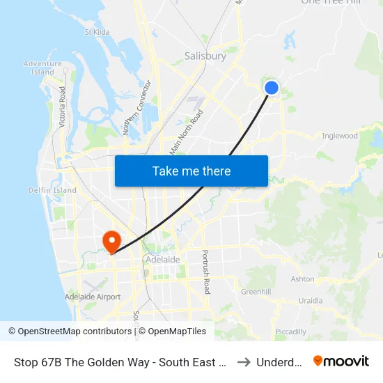 Stop 67B The Golden Way - South East side to Underdale map