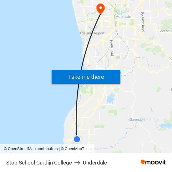 Stop School Cardijn College to Underdale map