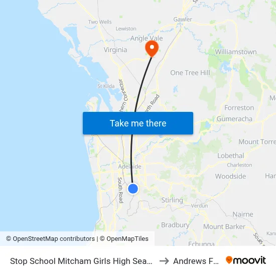 Stop School Mitcham Girls High Seafield Av to Andrews Farm map