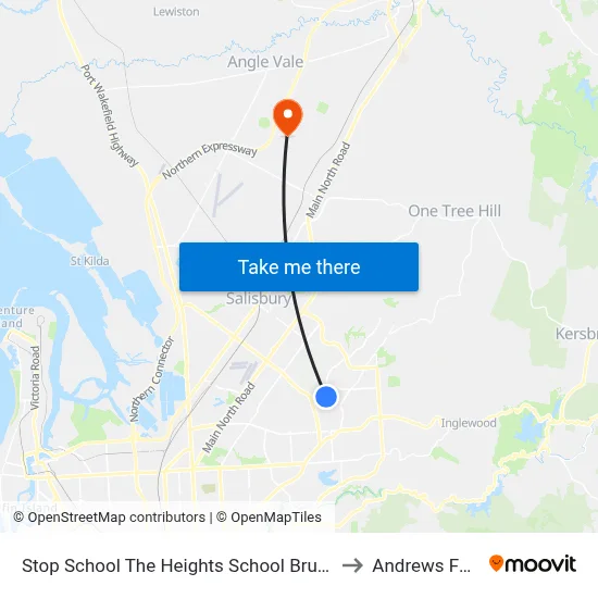 Stop School The Heights School Brunel Dr to Andrews Farm map