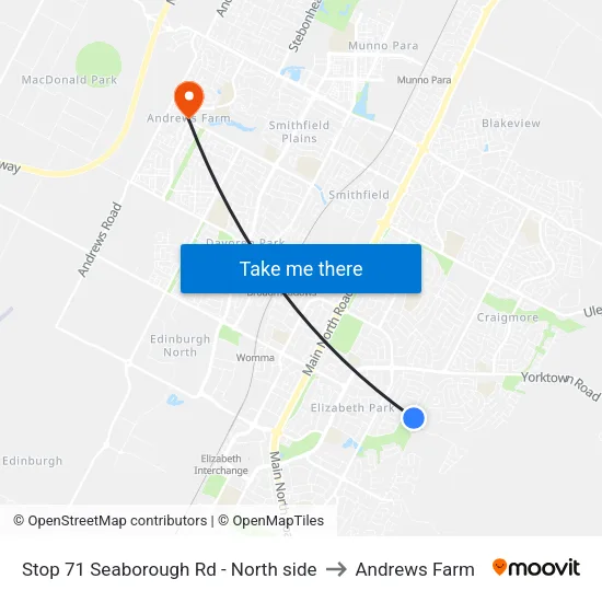 Stop 71 Seaborough Rd - North side to Andrews Farm map
