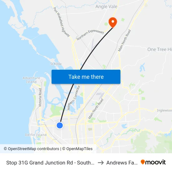 Stop 31G Grand Junction Rd - South side to Andrews Farm map