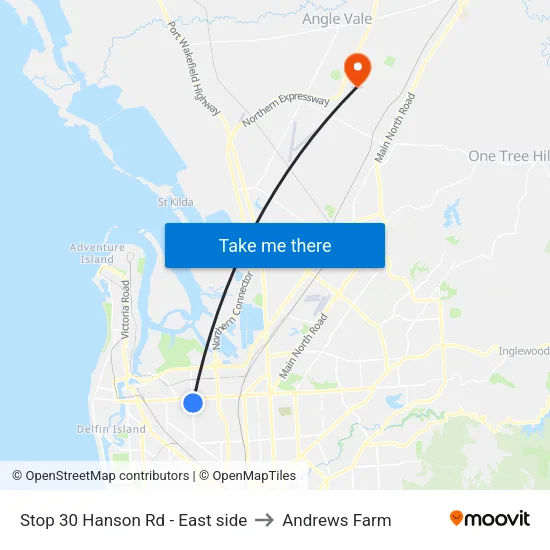 Stop 30 Hanson Rd - East side to Andrews Farm map