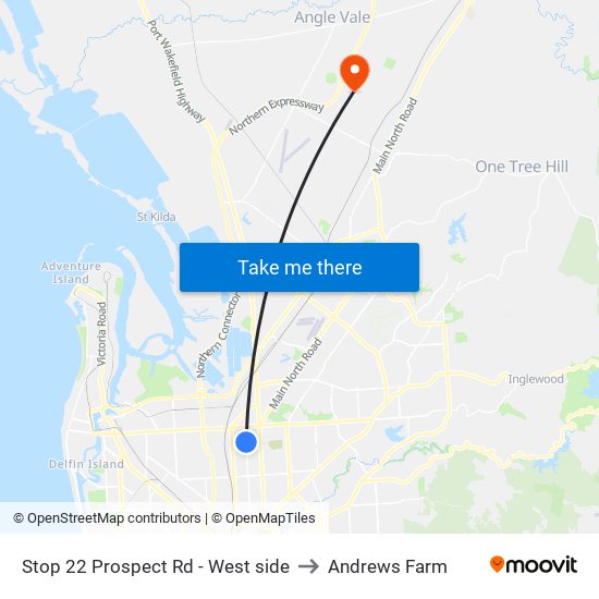 Stop 22 Prospect Rd - West side to Andrews Farm map