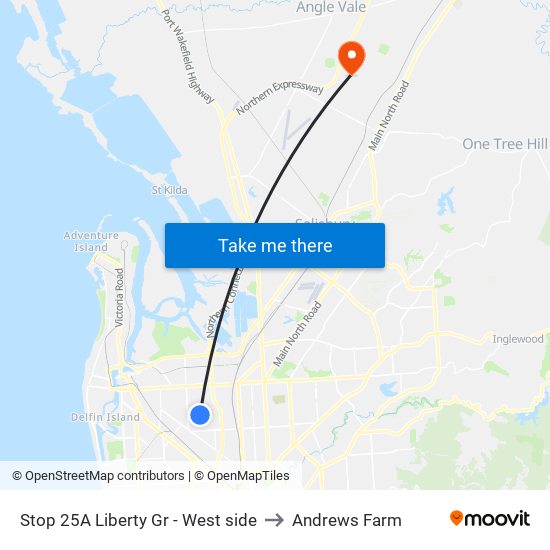 Stop 25A Liberty Gr - West side to Andrews Farm map