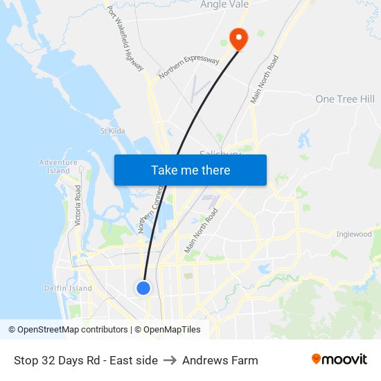 Stop 32 Days Rd - East side to Andrews Farm map