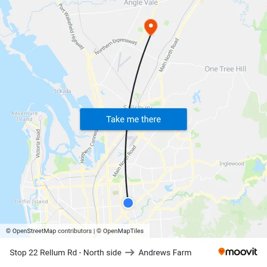 Stop 22 Rellum Rd - North side to Andrews Farm map