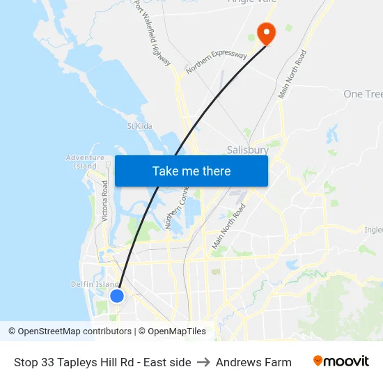 Stop 33 Tapleys Hill Rd - East side to Andrews Farm map