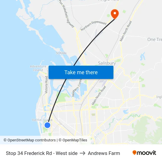 Stop 34 Frederick Rd - West side to Andrews Farm map
