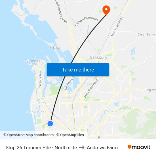 Stop 26 Trimmer Pde - North side to Andrews Farm map