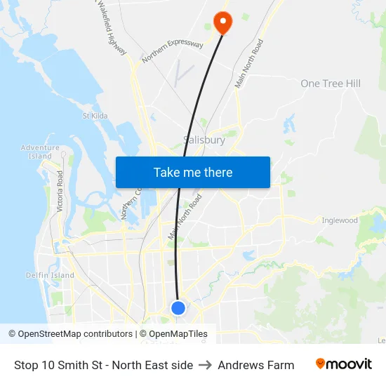 Stop 10 Smith St - North East side to Andrews Farm map