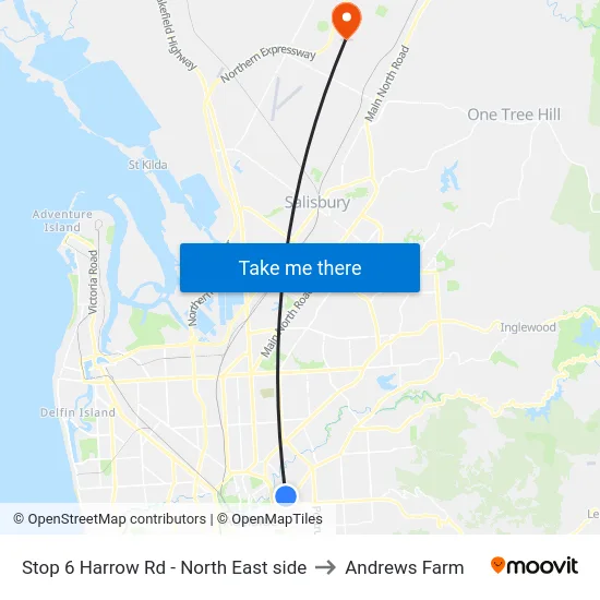 Stop 6 Harrow Rd - North East side to Andrews Farm map