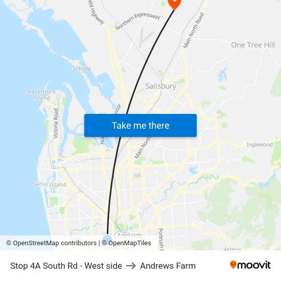 Stop 4A South Rd - West side to Andrews Farm map