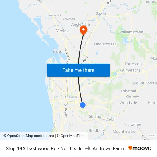 Stop 19A Dashwood Rd - North side to Andrews Farm map