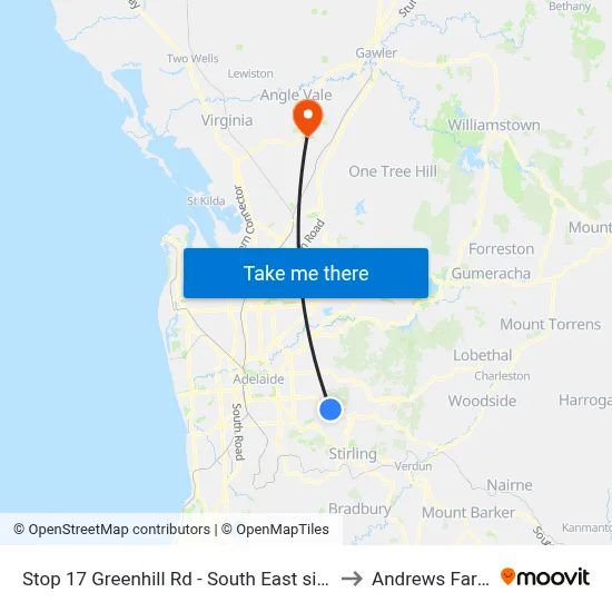 Stop 17 Greenhill Rd - South East side to Andrews Farm map
