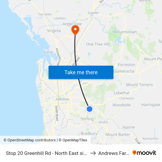 Stop 20 Greenhill Rd - North East side to Andrews Farm map