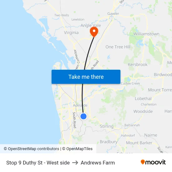 Stop 9 Duthy St - West side to Andrews Farm map