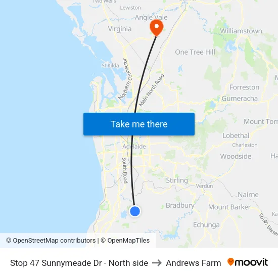 Stop 47 Sunnymeade Dr - North side to Andrews Farm map